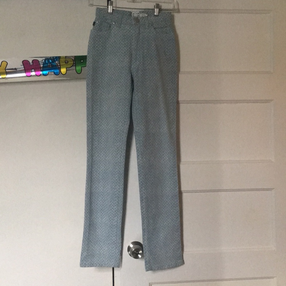 Cavalli Jeans Made In Italy Size 26 Snakeskin !